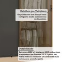 Ver imagem 2 de Guarda Roupa Modulado Mônaco 2 Portas de Correr 3 Gavetas MDF MDP Carvalho-Graff Luciane Móveis