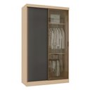 Ver imagem 1 de Guarda Roupa Modulado Mônaco 2 Portas de Correr 3 Gavetas MDF MDP Carvalho-Graff Luciane Móveis