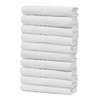 Kit 10 Toalhas de Banho Atacado Macia Direto de Fabrica Prata - Branco - 1