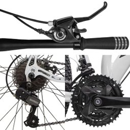 Bicicleta Aro 29 Quadro 19 Alumínio 21v Suspensão Freio Disco Mecânico Z-FULL Cinza - Dropp - 6