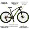 Bicicleta Aro 29 Quadro 19 Alumínio 27v Câmbio Shimano Freio Hidráulico TX Preto/Amarelo- Dropp - 4
