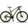 Bicicleta Aro 29 Quadro 19 Alumínio 27v Câmbio Shimano Freio Hidráulico TX Preto/Amarelo- Dropp - 1