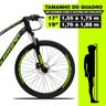 Bicicleta Aro 29 Quadro 19 Alumínio 27v Câmbio Shimano Freio Hidráulico TX Preto/Amarelo- Dropp - 5