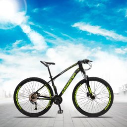 Bicicleta Aro 29 Quadro 19 Alumínio 27v Câmbio Shimano Freio Hidráulico TX Preto/Amarelo- Dropp - 2