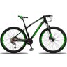 Bicicleta Aro 29 Quadro 19 Alumínio 27v Câmbio Shimano Freio Hidráulico TX Preto/Verde - Dropp - 1