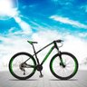Bicicleta Aro 29 Quadro 19 Alumínio 27v Câmbio Shimano Freio Hidráulico TX Preto/Verde - Dropp - 2