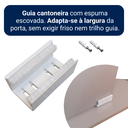 Ver mais imagens de Porta Drywall 90x210 + Kit Correr Alumínio Branco Sobrepor