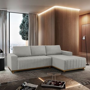 Sofá Boreal de 200 Cm B25 Chaise Lado Direito Meu Sofá Online