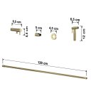 Ver imagem 6 de Ducha Higiênica Completa Acabamento em Dourado Goldenx