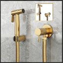 Ver imagem 1 de Ducha Higiênica Completa Acabamento em Dourado Goldenx