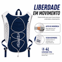 Ver imagem 2 de Mochila Hidratação 4L Running Trail Bike Unissex Esportiva:Azul