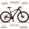 Bicicleta Aro 29 Quadro 15 Alumínio 21 Marchas Suspensão Freio Disco XLT Preto/Laranja - KSW - 3