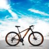 Bicicleta Aro 29 Quadro 15 Alumínio 21 Marchas Suspensão Freio Disco XLT Preto/Laranja - KSW - 2