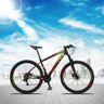 Bicicleta Aro 29 Quadro 21 Alumínio 21v Suspensão Freio Disco Mecânico Z3 Preto/Red/Yellow - Dropp - 2