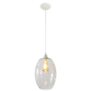 Ver imagem 1 de Pendente Moderno Barril Extra Grande Multi Ambientes:branco/branco C/transparente/110/220