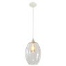 Pendente Moderno Barril Extra Grande Multi Ambientes:branco/branco C/transparente/110/220 - 1
