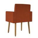 Ver imagem 5 de Poltrona Decorativa Cadeira Sala com Puff Balaqui Decor Terracota