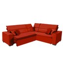 Ver imagem 3 de Sofá Milão 2.50mx2.50m de Canto, Retrátil e Reclinável - Vermelho