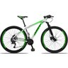 Bicicleta Aro 29 Quadro 15 Alumínio 27v Câmbio Shimano Altus Freio Hidráulico Branco/Verde - Dropp - 1