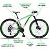 Bicicleta Aro 29 Quadro 15 Alumínio 27v Câmbio Shimano Altus Freio Hidráulico Branco/Verde - Dropp - 4
