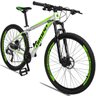Bicicleta Aro 29 Quadro 15 Alumínio 27v Câmbio Shimano Altus Freio Hidráulico Branco/Verde - Dropp - 3
