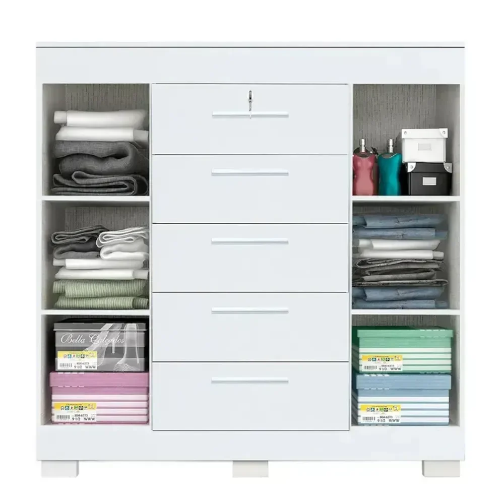 Ver imagem 3 de Cômoda Diana com 05 Gavetas e 02 Porta Acp - Branco