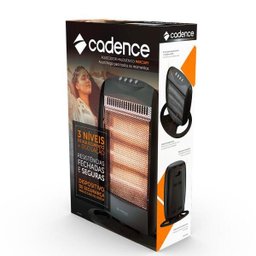 Aquecedor Cadence Mercury Preto AQC305 2 Níveis 220v - 7