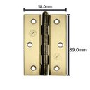 Ver imagem 2 de Kit com 03 Dobradiças Estilo Ferro Oxidado + Parafusos