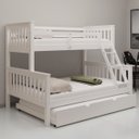 Ver imagem 1 de Beliche Woodstore Casal Solteiro de Madeira + Cama Aux Casal