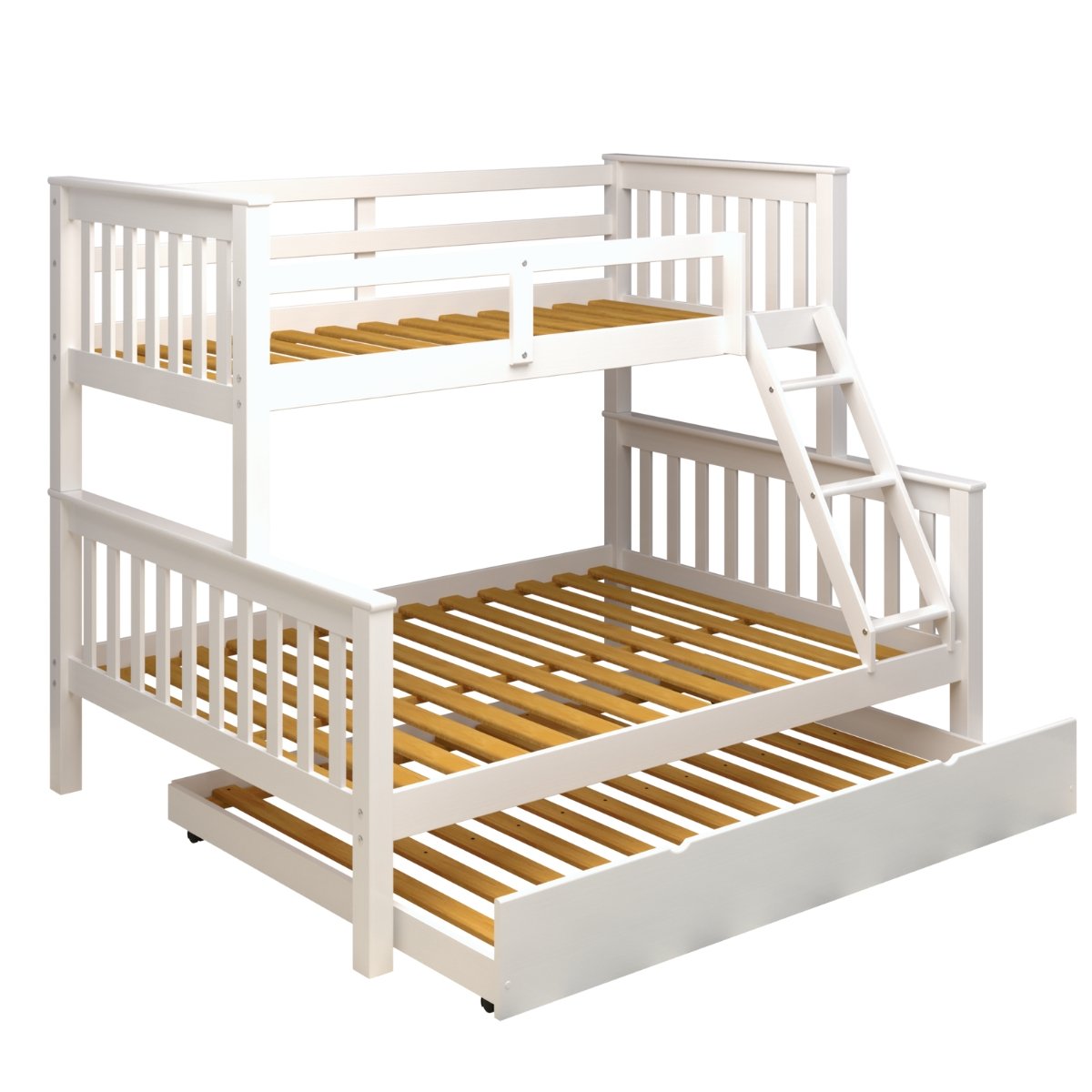 Beliche Woodstore Casal Solteiro de Madeira + Cama Aux Casal - 5