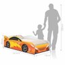 Cama Carro Infantil Raios e Luzes Laranja 100% Mdf para Quarto Infantil - 3
