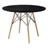 Mesa Eames Eiffel Wood Tampo de Madeira 110cm Preto - New Green - 1
