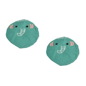Touca Infantil para Banho Animais 2 Peças - Verde e Verde