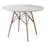 Mesa Eames Eiffel Wood Tampo de Madeira 110cm Branco - New - 1