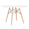 Mesa Eames Eiffel Wood Tampo de Madeira 110cm Branco - New - 6