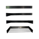 Ver imagem 2 de Varal Mágico Retrátil Oculto 6 Varetas 104cm Parede Preto