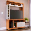 Ver imagem 1 de Estante Painel Tv 50 Pol 136cm Zani Freijó/off White C05 - Mpozenato