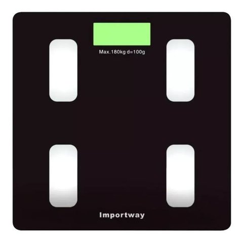 Balança Digital Bioimpedância com Aplicativo suporta até 180Kg