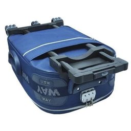 Mala De Viagem Reforçada Com Rodinhas E Puxador Bordo Media - Azul - 4 Mala De Viagem Reforçada Com Rodinhas E Puxador Bordo Media - Azul - 4