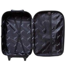 Mala De Viagem Reforçada Com Rodinhas E Puxador Bordo Media - Azul - 2 Mala De Viagem Reforçada Com Rodinhas E Puxador Bordo Media - Azul - 2