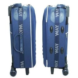 Mala De Viagem Reforçada Com Rodinhas E Puxador Bordo Media - Azul - 3 Mala De Viagem Reforçada Com Rodinhas E Puxador Bordo Media - Azul - 3