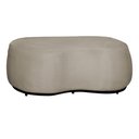 Ver imagem 1 de Puff Decorativo Orgânico Beatriz Suede - Estopar Suede Bege