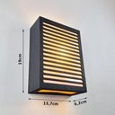 Ver imagem 4 de Luminária de Parede Decorativa LED Corredor Quarto Sala Ébano Marrom Bivolt MDF G9