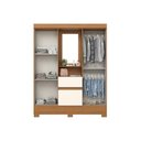 Ver imagem 7 de Guarda Roupa Casal BS07 4 Pts 2 Gavs Cinamomo/Off White Henn