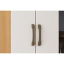 Ver imagem 4 de Guarda Roupa Casal BS07 4 Pts 2 Gavs Cinamomo/Off White Henn