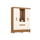 Ver imagem 3 de Guarda Roupa Casal BS07 4 Pts 2 Gavs Cinamomo/Off White Henn
