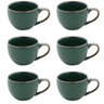 Jogo Xícaras para Café Wolff, Porcelana, 90ml, Verde - 27609 - 1
