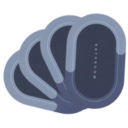 Tapete Absorvente Banheiro Multiuso Antiderrapante Emborrachado Confortavel Adere Chao Piso Seguro R - 1