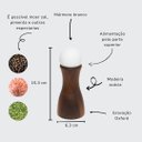 Ver imagem 2 de Moedor de Pimenta Oxford, Madeira e Mármore Branco - 069722