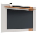 Ver imagem 2 de Painel para Tv até 70 Polegadas Córdova 1 Prateleira Off White Matte/freijó - Pnr Móveis